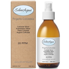 Argento Colloidale SilverAqua 20 PPM 200 ml. L'UNICO con frequenza a 432 HZ (MADE IN ITALY)	 SPEDIZIONE GRATUITA